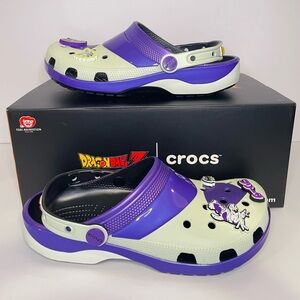 Crocs Classic Clogs Dragon Ball Z Frieza White Purple Men Size 8/W10 NEW